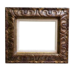 VTG Rococo Elegant Brown & Gold Ornate Style Wood Picture Frame 8X10